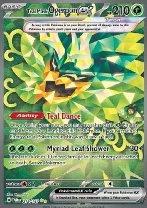 Pokemon Teal Mask Ogerpon ex  (TWM 211)