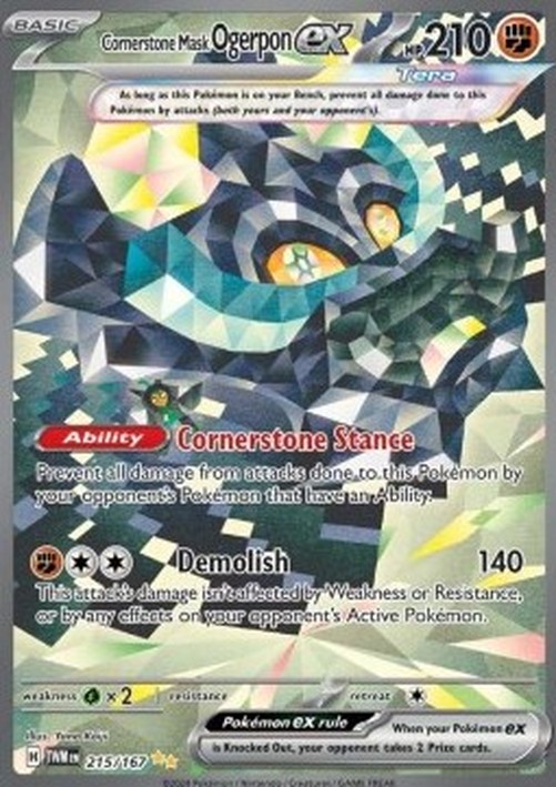 Pokemon Cornerstone Mask Ogerpon ex (TWM 215)
