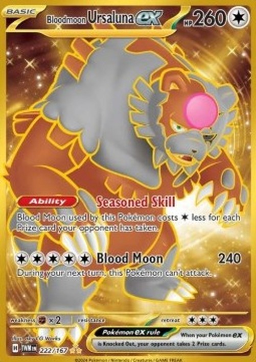 Pokemon Bloodmoon Ursaluna ex (TWM 222)