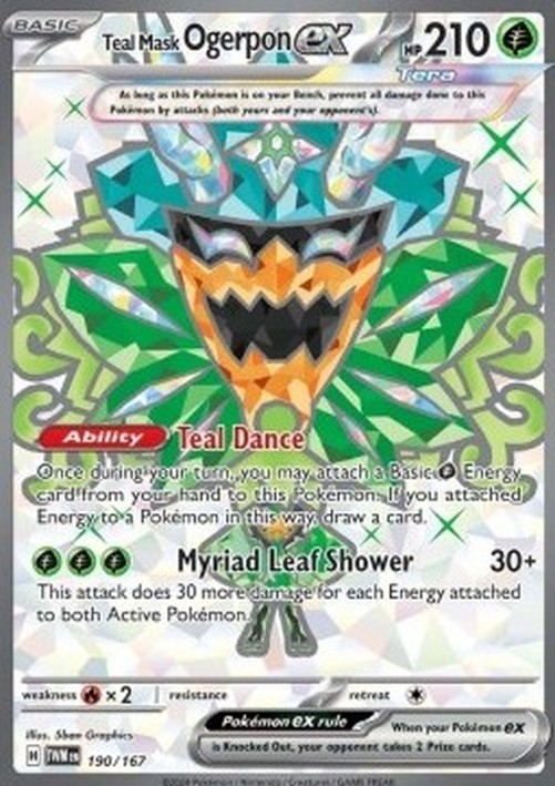 Pokemon Teal Mask Ogerpon ex (TWM 190)
