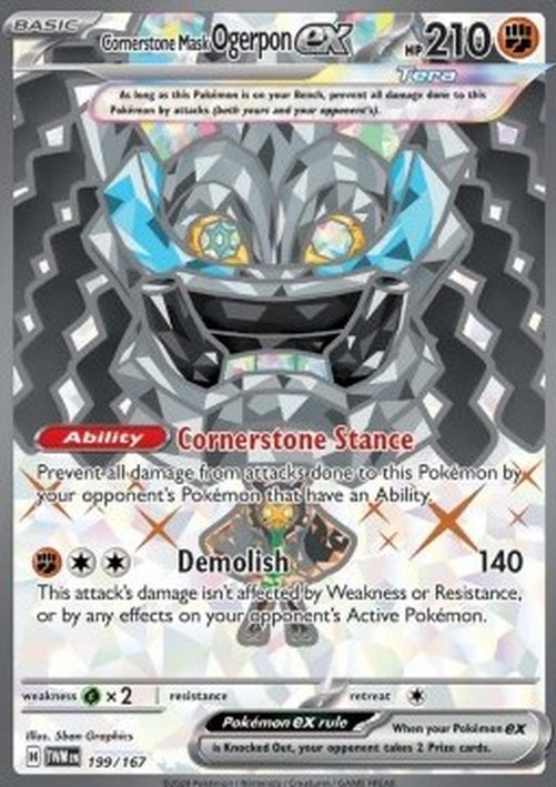 Pokemon Cornerstone Mask Ogerpon ex  (TWM 199)