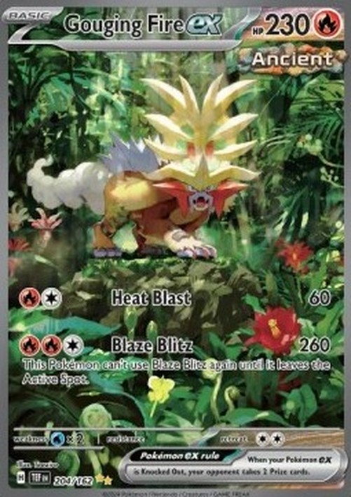Pokemon Gouging Fire ex (TEF 204)