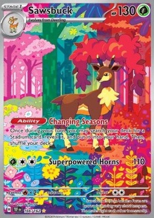 Pokemon Sawsbuck  (TEF 166)
