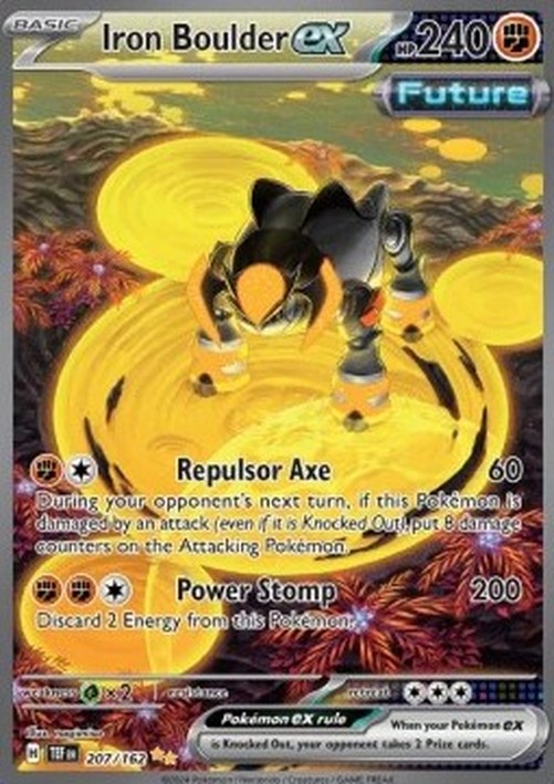 Pokemon Iron Boulder ex (TEF 207)