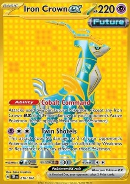 Pokemon Iron Crown ex  (TEF 216)