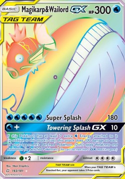 Pokemon Magikarp & Wailord GX  (TEU 183)