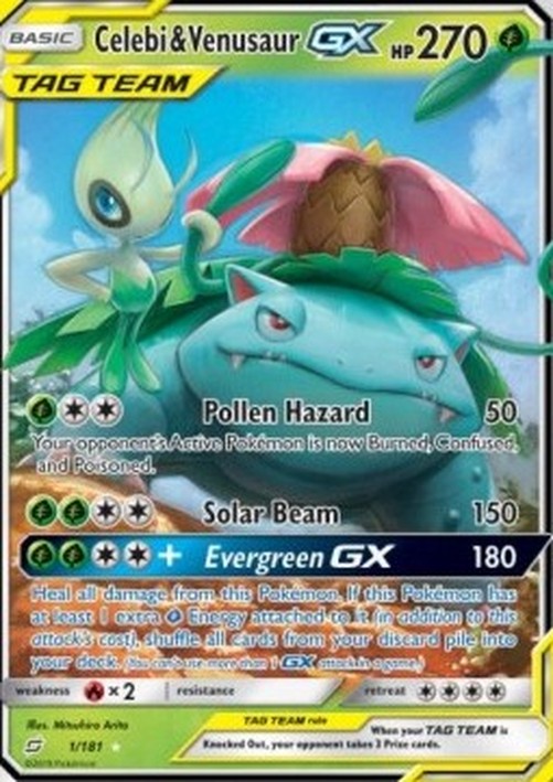 Pokemon Celebi & Venusaur GX (TEU 1)