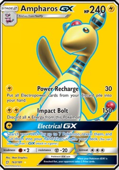 Pokemon Ampharos GX  (TEU 163)
