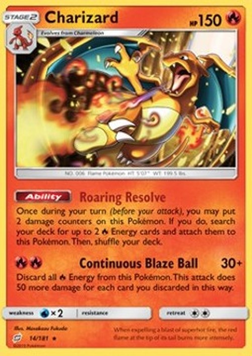 Pokemon Charizard  (TEU 14)