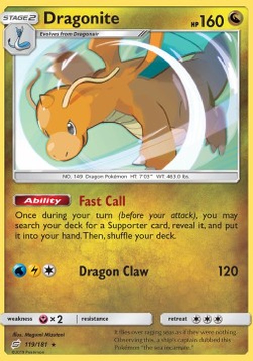 Pokemon Dragonite (TEU 119)
