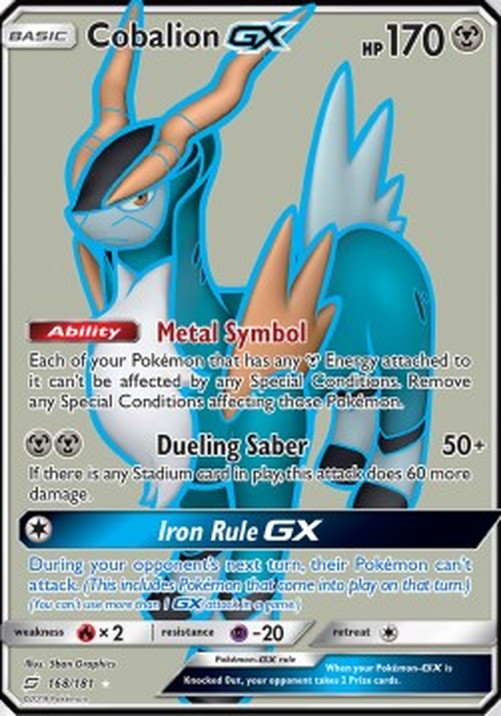 Pokemon Cobalion GX  (TEU 168)
