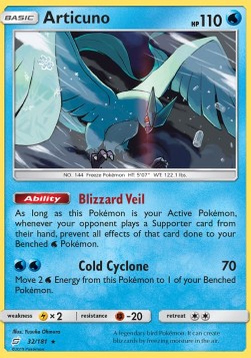 Pokemon Articuno  (TEU 32)