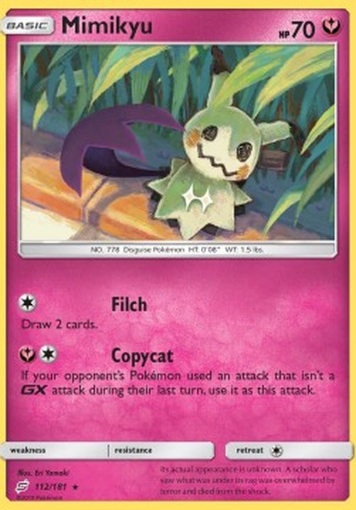 Pokemon Mimikyu  (TEU 112)