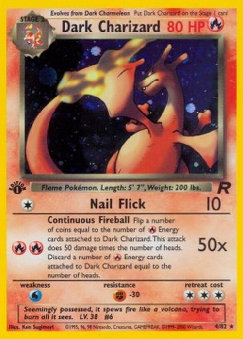 Pokemon Dark Charizard  (TR 4)