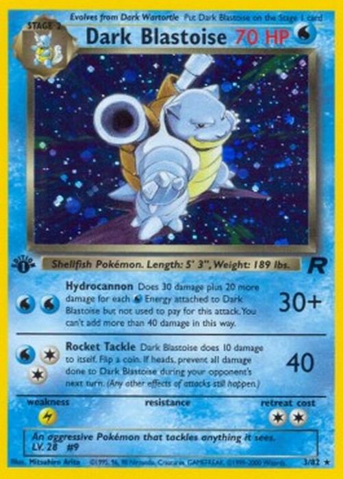 Pokemon Dark Blastoise (TR 3)