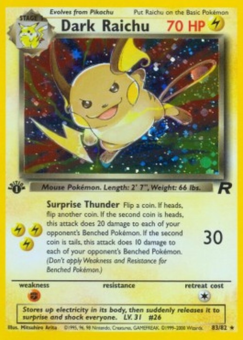 Pokemon Dark Raichu  (TR 83)