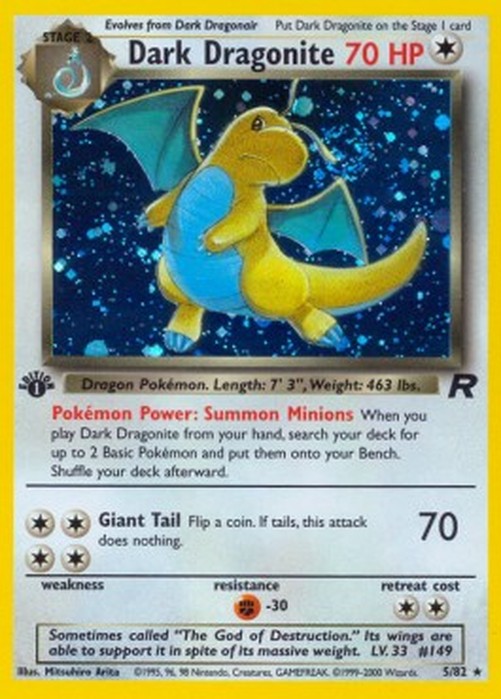 Pokemon Dark Dragonite  (TR 5)