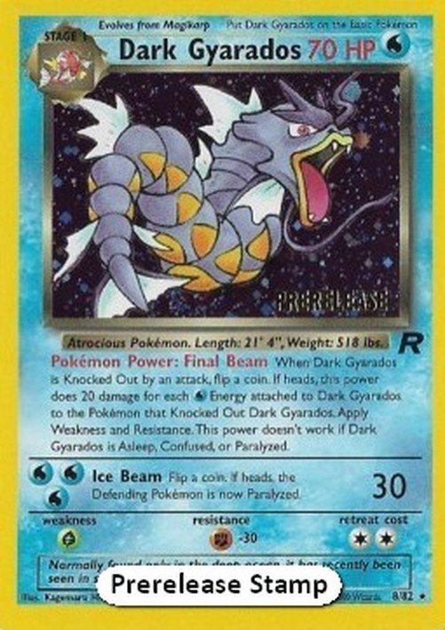 Pokemon Dark Gyarados (TR 8)
