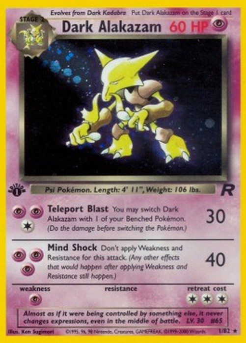 Pokemon Dark Alakazam (TR 1)