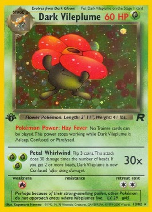 Pokemon Dark Vileplume (TR 13)