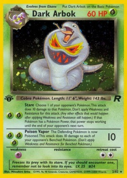 Pokemon Dark Arbok  (TR 2)