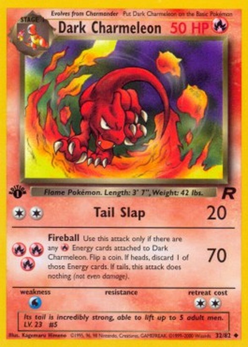 Pokemon Dark Charmeleon  (TR 32)