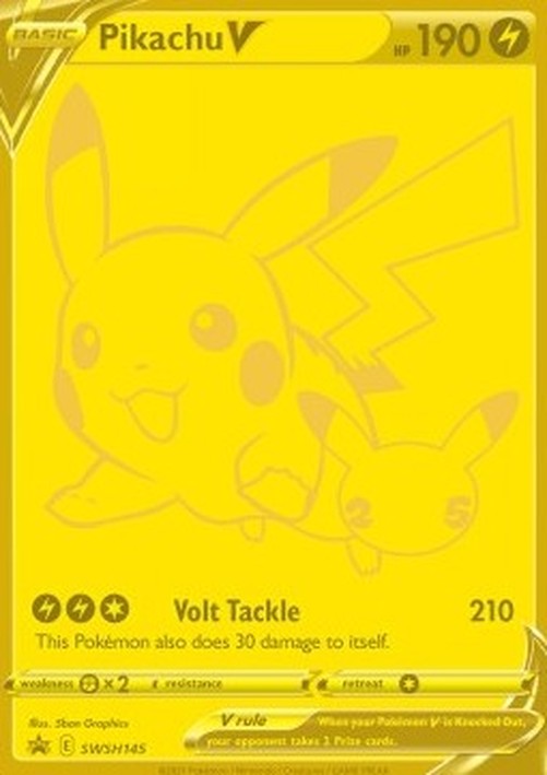 Pokemon Pikachu V (SWSH 145)