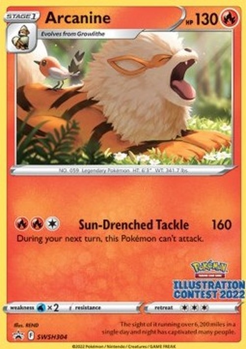 Pokemon Arcanine (SWSH 304)
