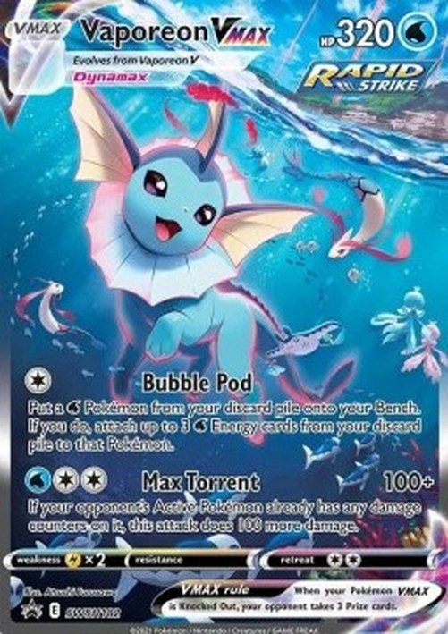 Pokemon Vaporeon VMAX (SWSH 182)