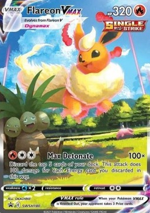 Pokemon Flareon VMAX (SWSH 180)