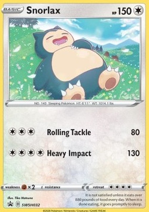 Pokemon Snorlax  (SWSH 032)