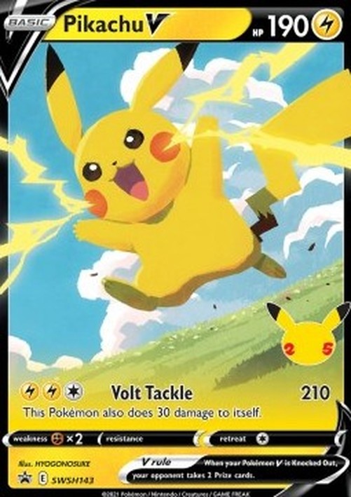 Pokemon Pikachu V (SWSH 143)