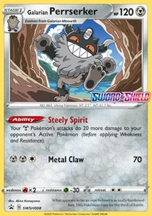 Pokemon Galarian Perrserker  (SWSH 008)