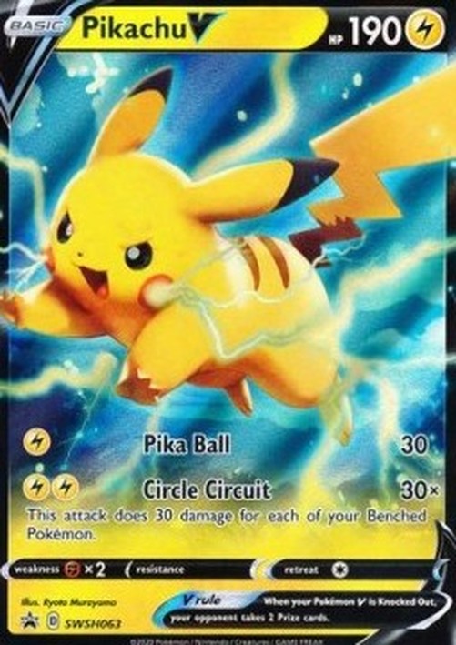 Pokemon Pikachu V  (SWSH 063)