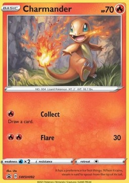 Pokemon Charmander  (SWSH 092)