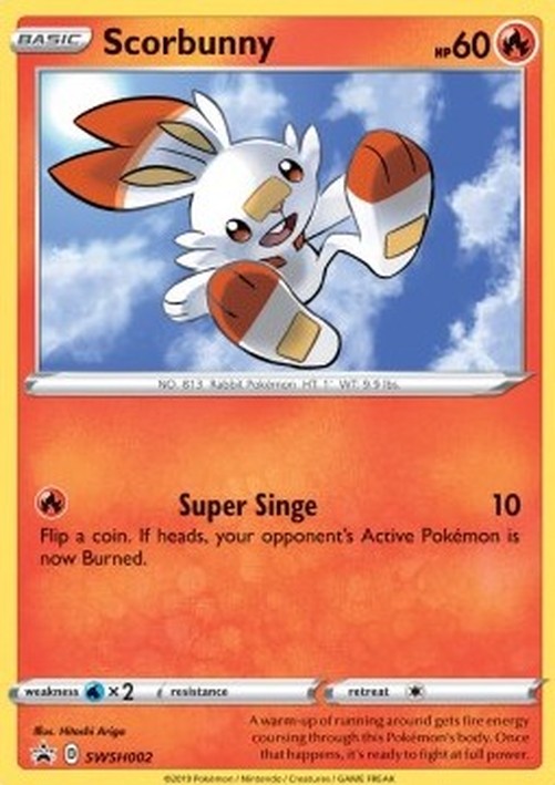 Pokemon Scorbunny  (SWSH 002)