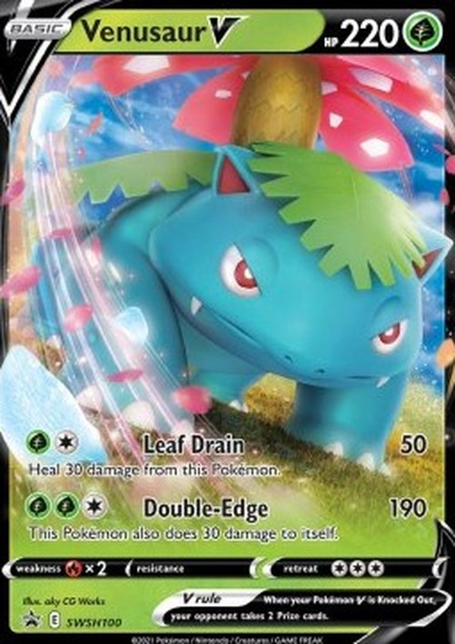 Pokemon Venusaur V  (SWSH 100)