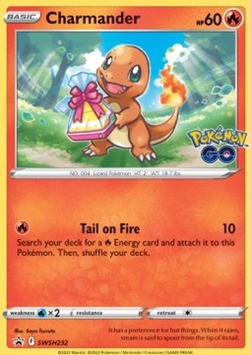 Pokemon Charmander  (SWSH 232)