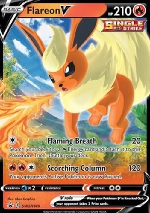 Pokemon Flareon V  (SWSH 149)