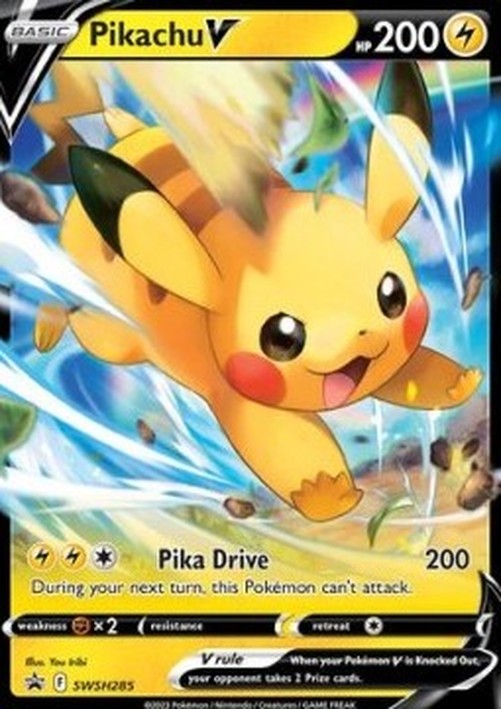 Pokemon Pikachu V (SWSH 285)