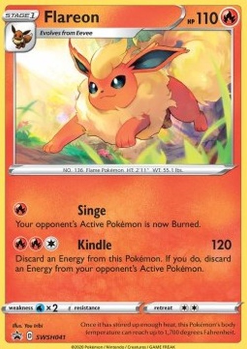 Pokemon Flareon  (SWSH 041)