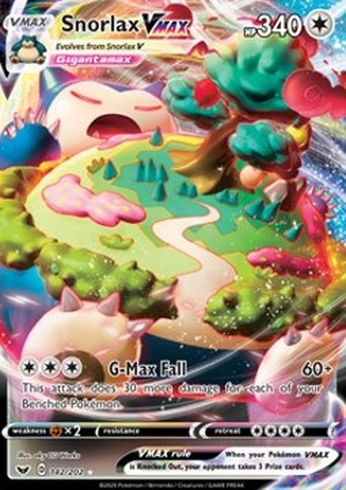 Pokemon Snorlax VMAX (SSH 142)