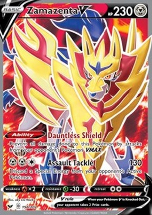 Pokemon Zamazenta V  (SSH 196)