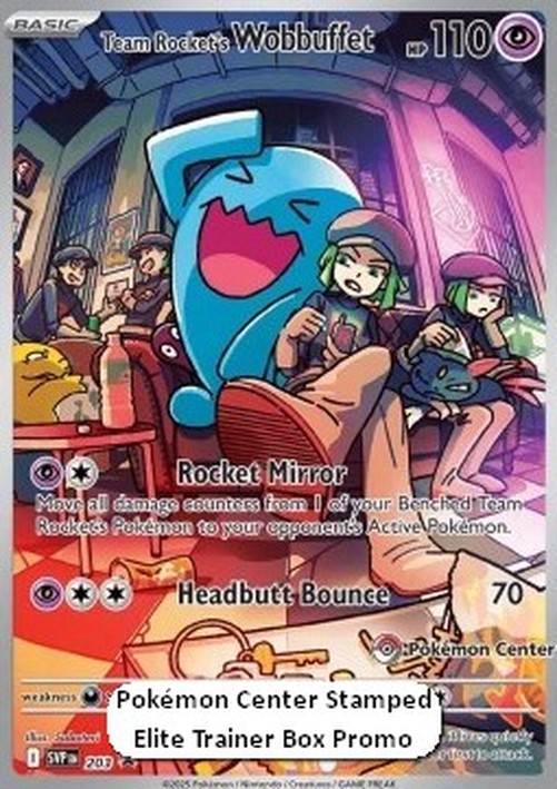 Pokemon Team Rocket's Wobbuffet  (SVP 203)