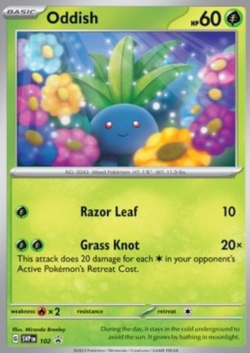 Pokemon Oddish  (SVP 102)