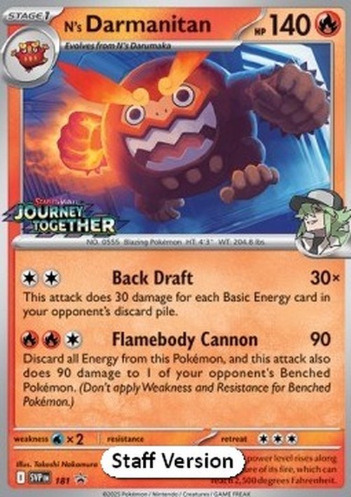Pokemon N's Darmanitan (SVP 181)