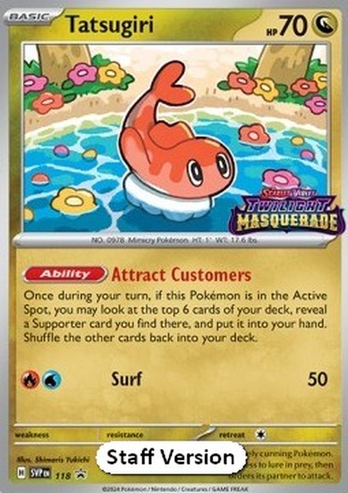 Pokemon Tatsugiri (SVP 118)