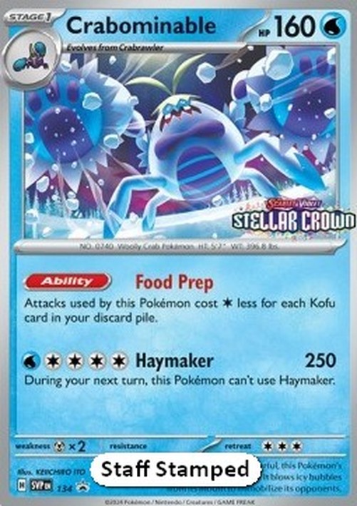 Pokemon Crabominable  (SVP 134)