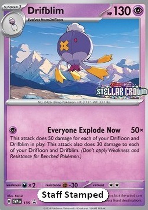 Pokemon Drifblim  (SVP 135)
