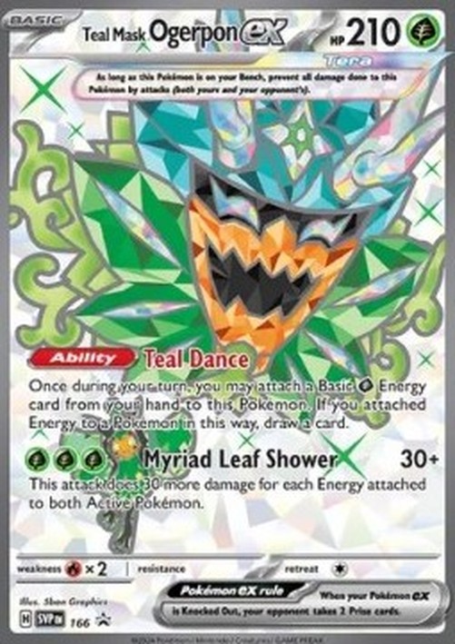 Pokemon Teal Mask Ogerpon ex  (SVP 166)